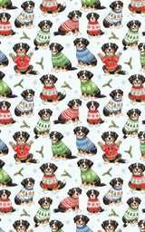 Bernese Mountain Dog Holiday Sweaters - London Penny Gift Wrap