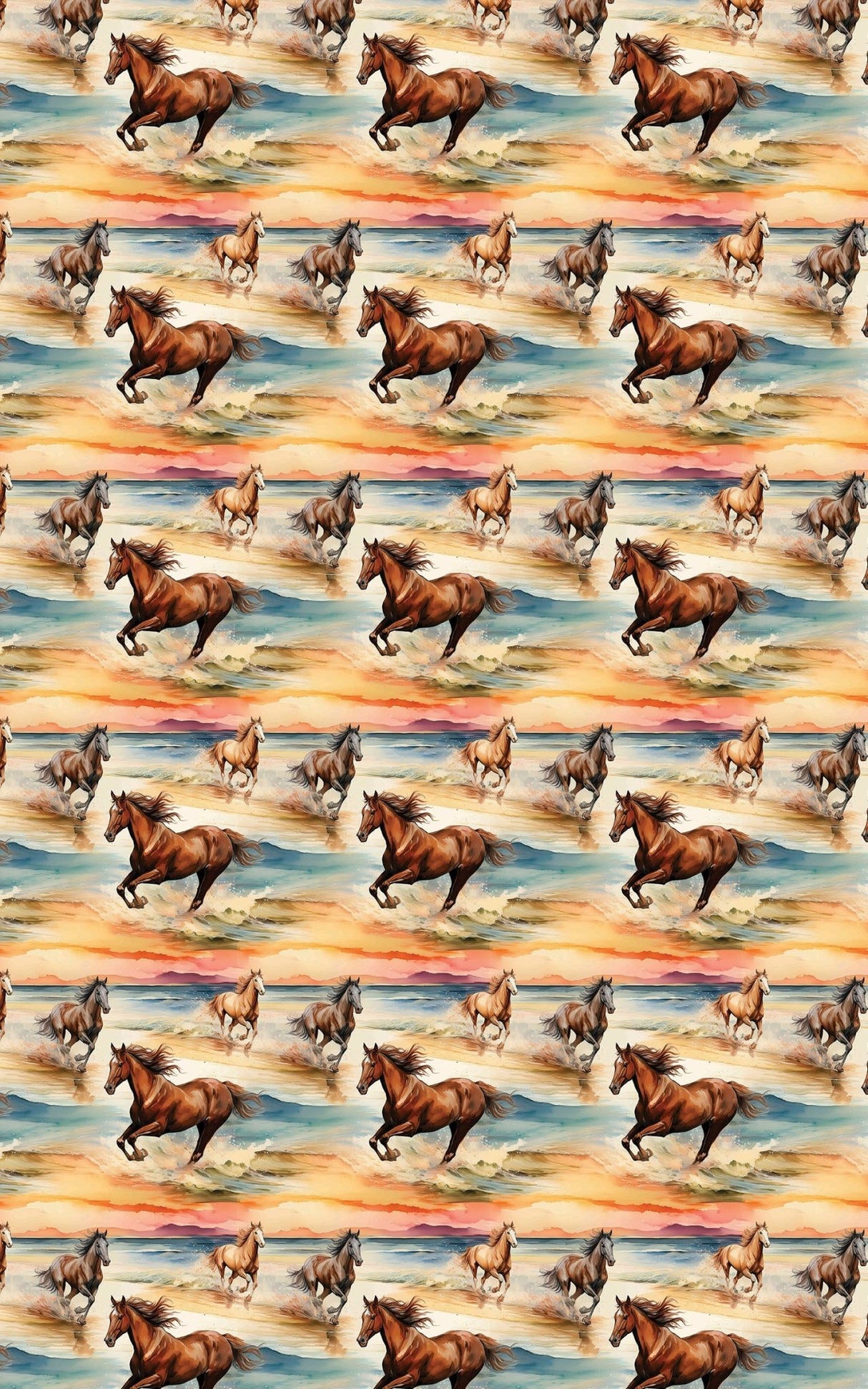 Hooves in Motion - London Penny Gift Wrap
