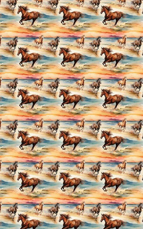Hooves in Motion - London Penny Gift Wrap