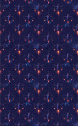 Stellar Drone Swarm Field Wrapping Paper - London Penny Gift Wrap