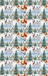 Tinsel Town Cows - London Penny Gift Wrap