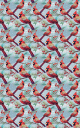 Holly & Pine Cardinal - London Penny Gift Wrap
