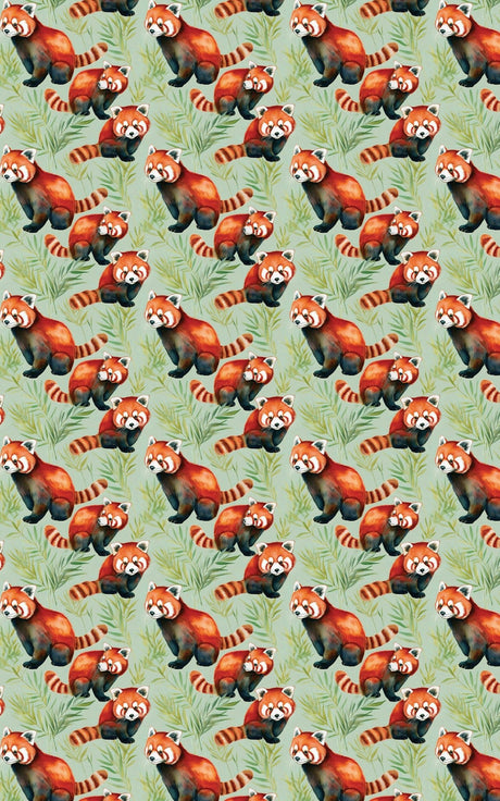 Safari Stroll: Red Panda - London Penny Gift Wrap