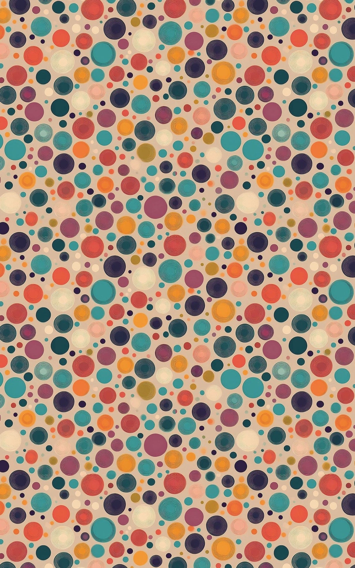 Retro Rhapsody Dots - London Penny Gift Wrap