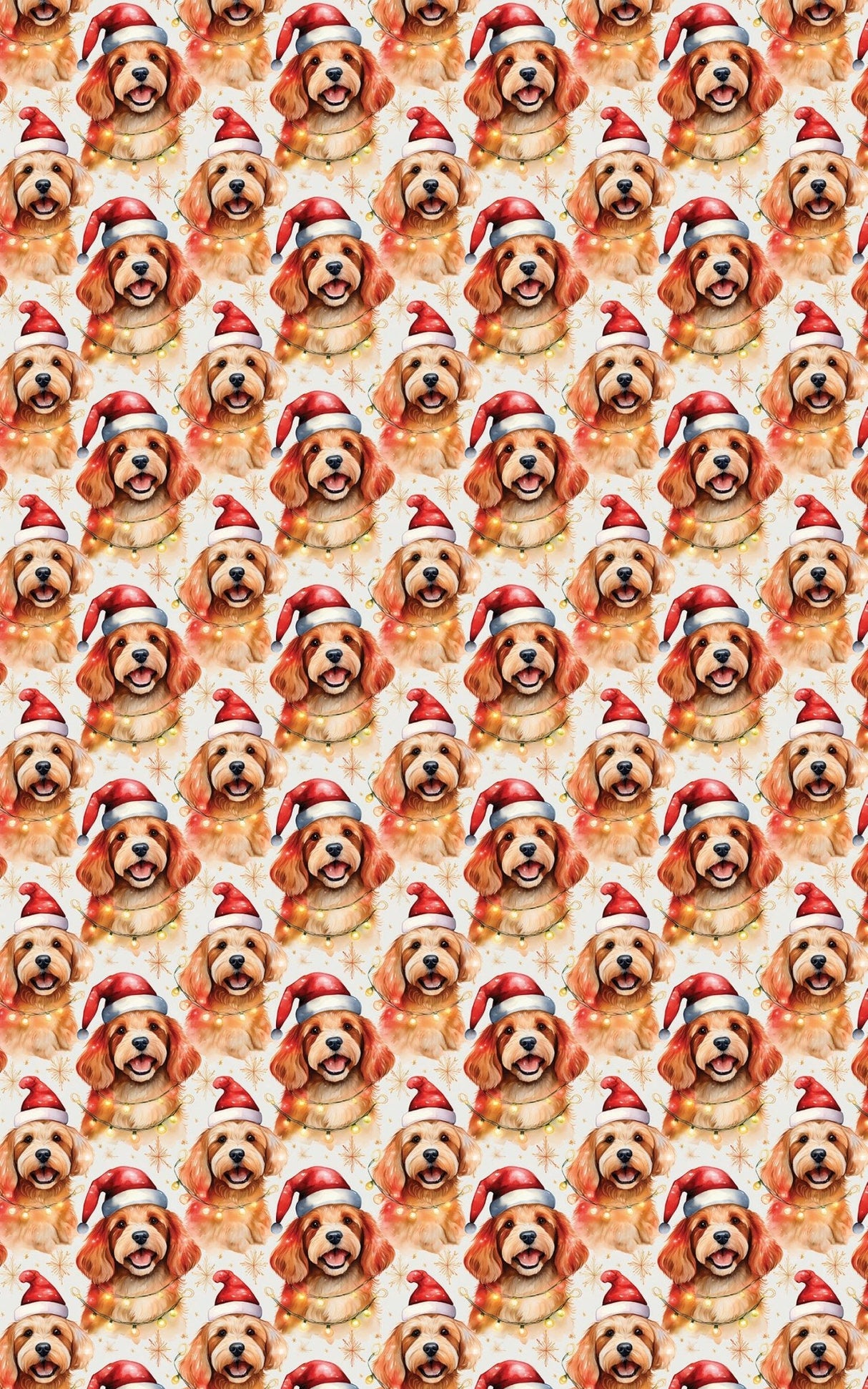 Twinkling Cavapoo Holiday - London Penny Gift Wrap