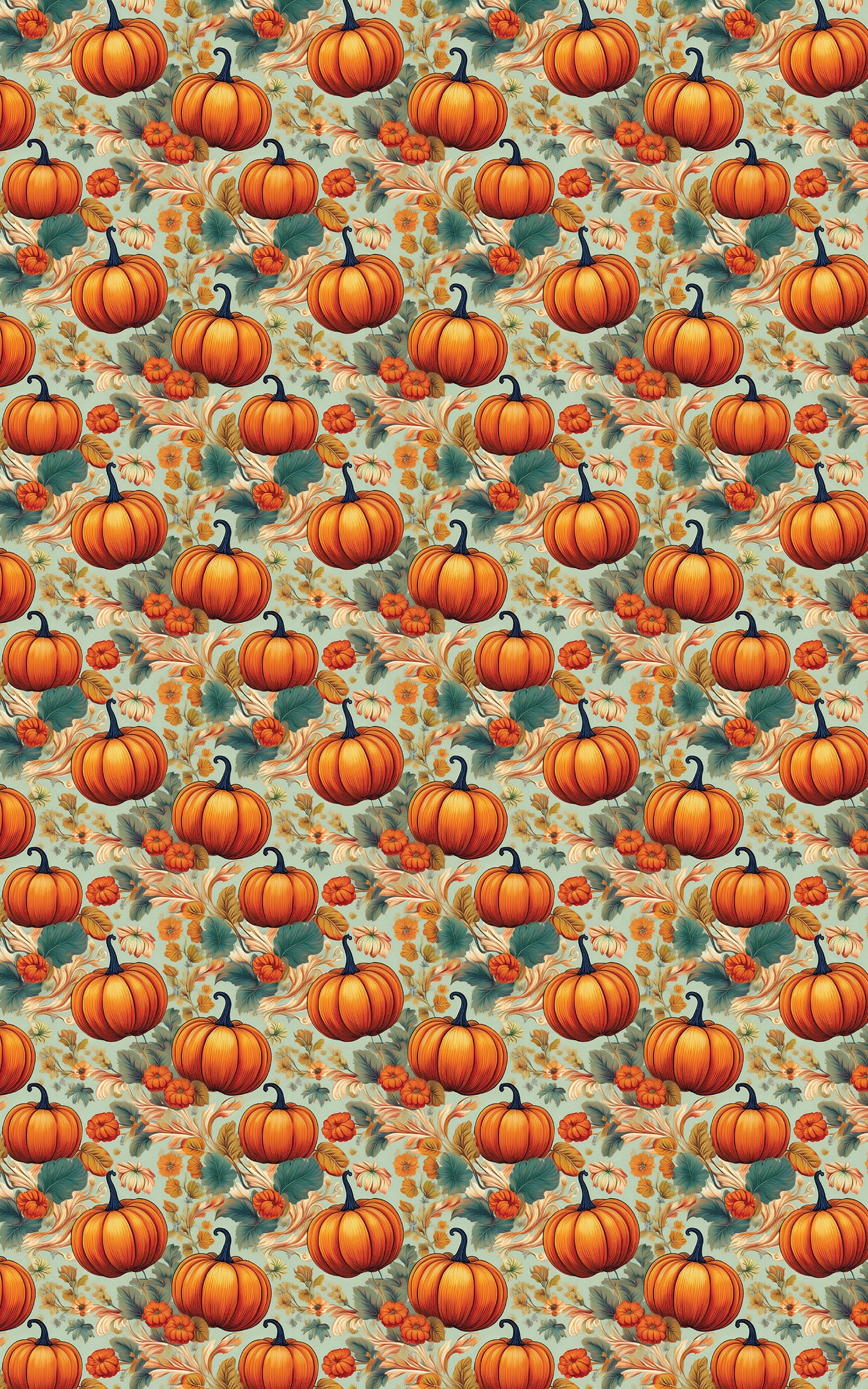 Harvest Pumpkins Toile