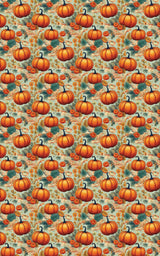 Harvest Pumpkins Toile - London Penny Gift Wrap
