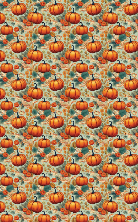 Harvest Pumpkins Toile - London Penny Gift Wrap