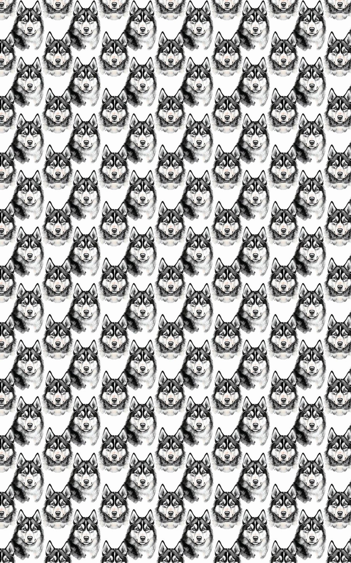 Snow Trails & Husky Tails - London Penny Gift Wrap