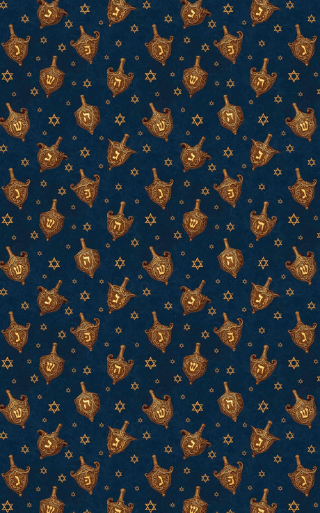 Gilded Dreidels - London Penny Gift Wrap