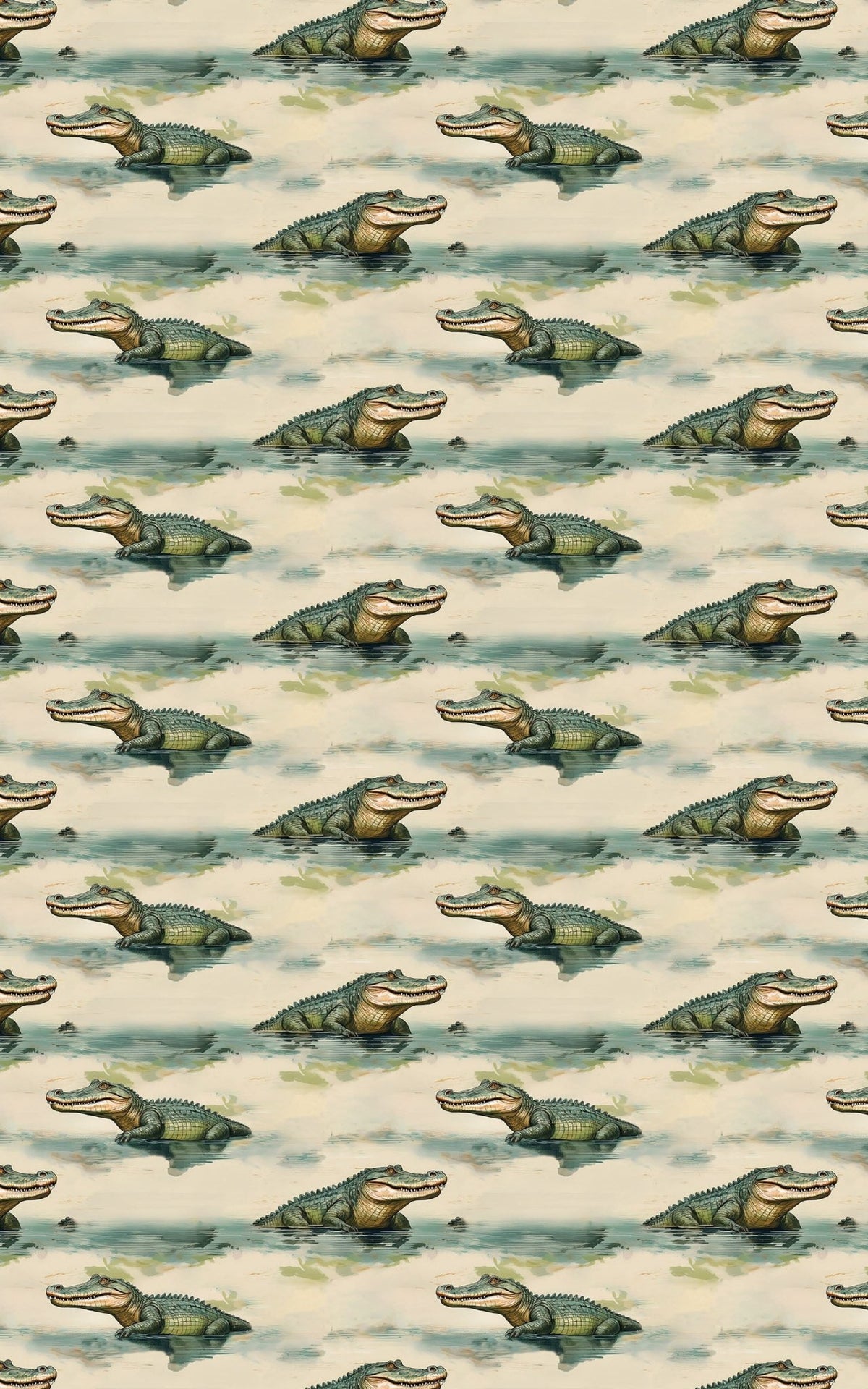 Safari Stroll: Crocodile - London Penny Gift Wrap