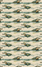 Safari Stroll: Crocodile - London Penny Gift Wrap