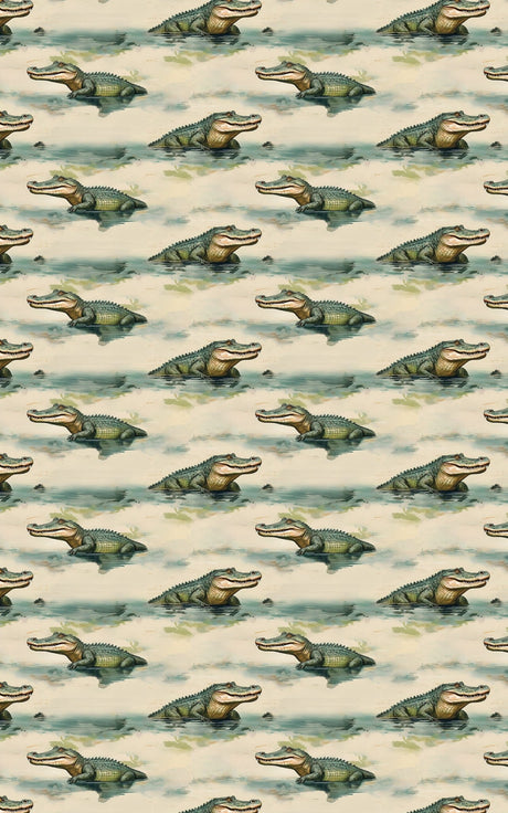 Safari Stroll: Crocodile - London Penny Gift Wrap