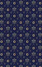 Elegance of the Menorah - London Penny Gift Wrap