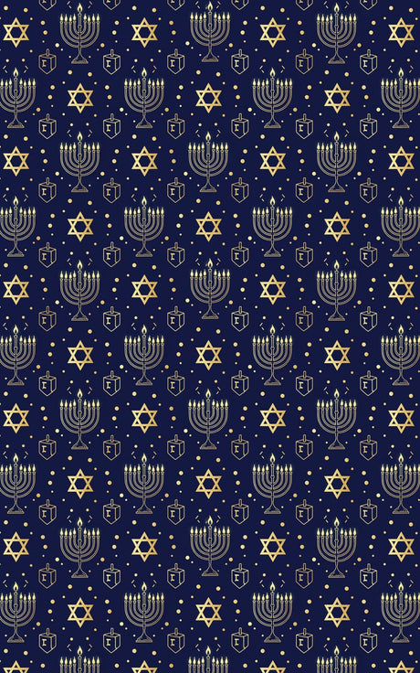 Elegance of the Menorah - London Penny Gift Wrap