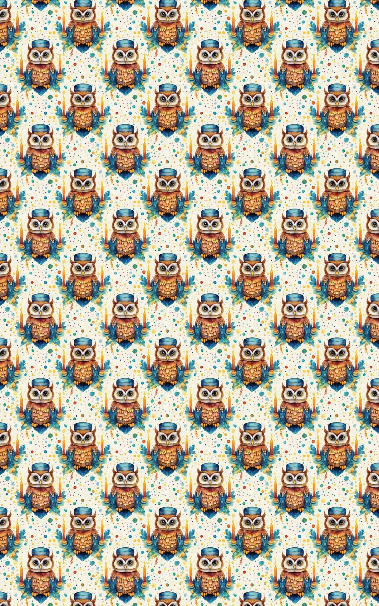 Hanukkah Owls - London Penny Gift Wrap