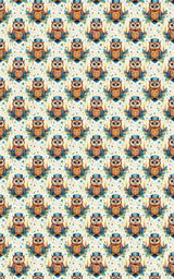 Hanukkah Owls - London Penny Gift Wrap
