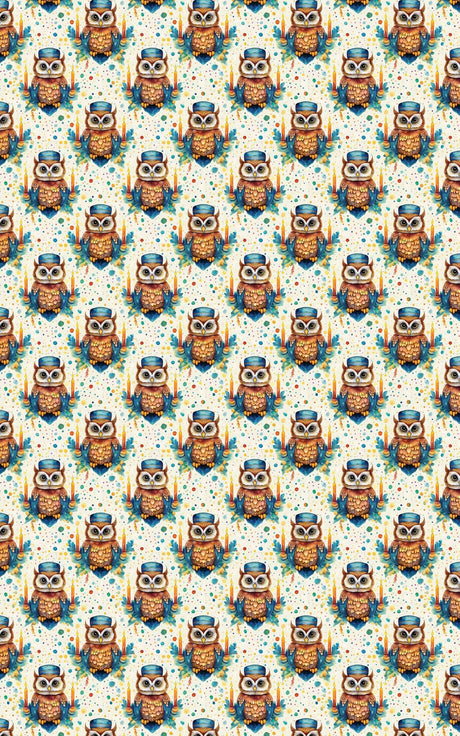 Hanukkah Owls - London Penny Gift Wrap
