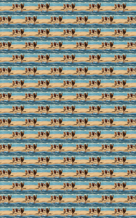 Seaside Doodle Dash - London Penny Gift Wrap