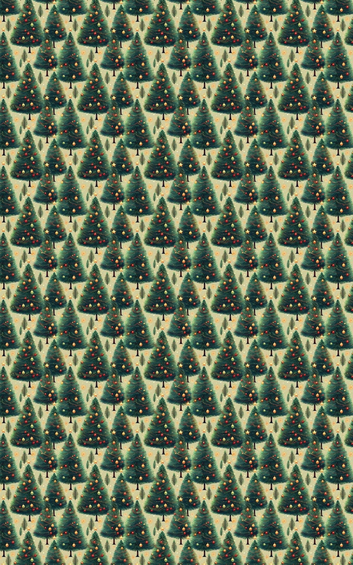 Layered Pines of Joy - London Penny Gift Wrap