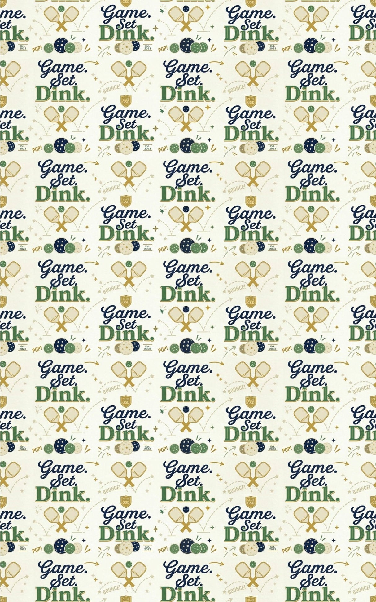 Game. Set. Dink. Wrapping Paper - London Penny Gift Wrap