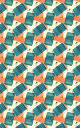 Sunlit Resort Courts Wrapping Paper - London Penny Gift Wrap