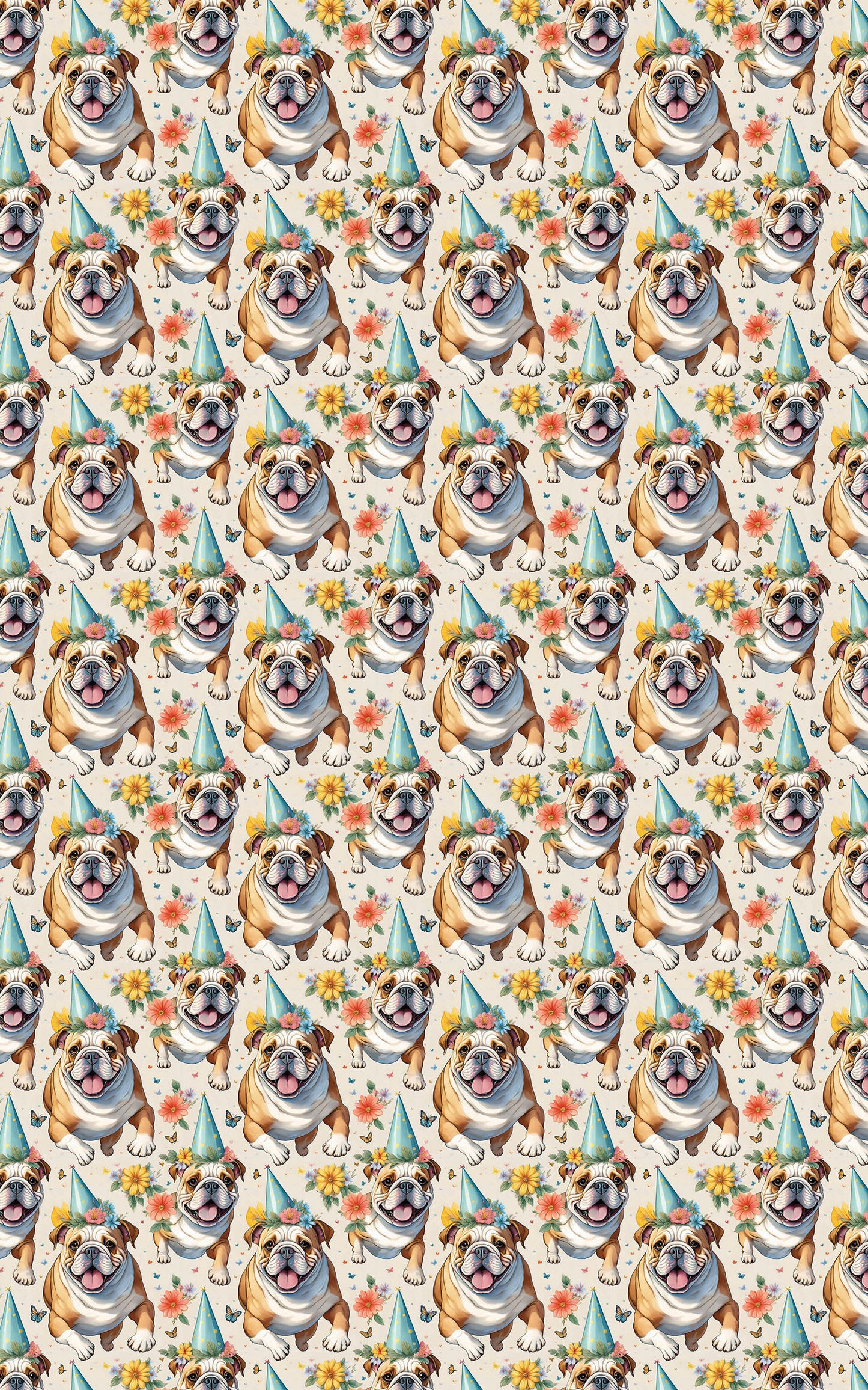 English Bulldog Garden Party