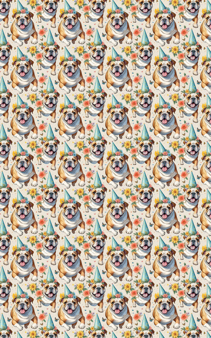 English Bulldog Garden Party