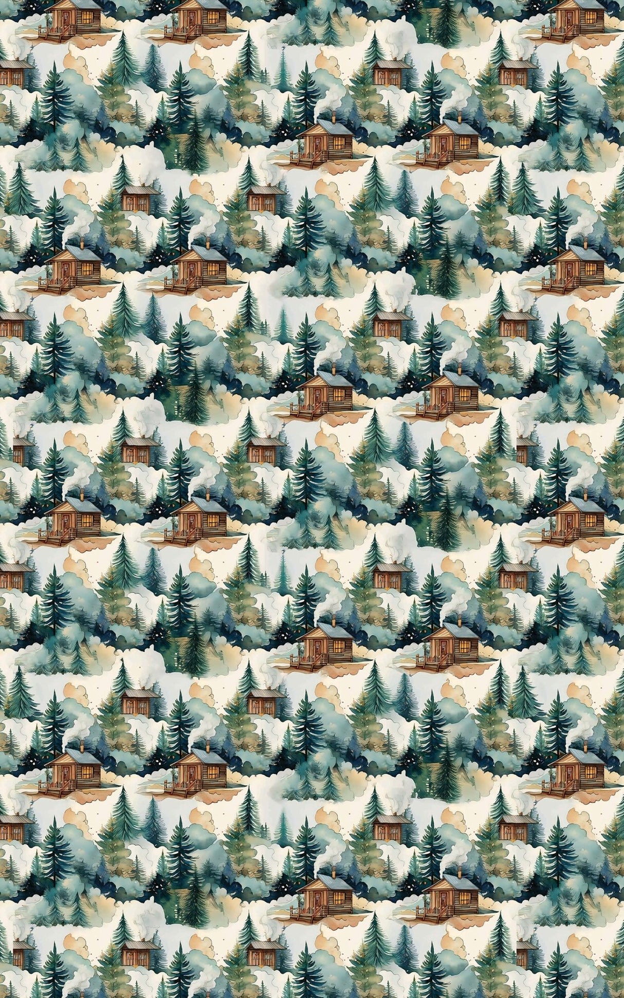 Cozy Cabin - London Penny Gift Wrap