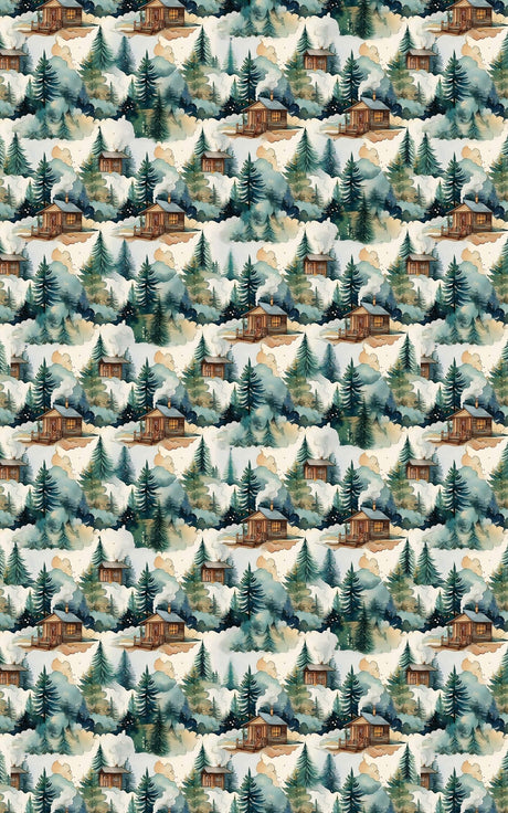 Cozy Cabin - London Penny Gift Wrap