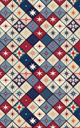 Stars & Diamonds Patchwork - London Penny Gift Wrap