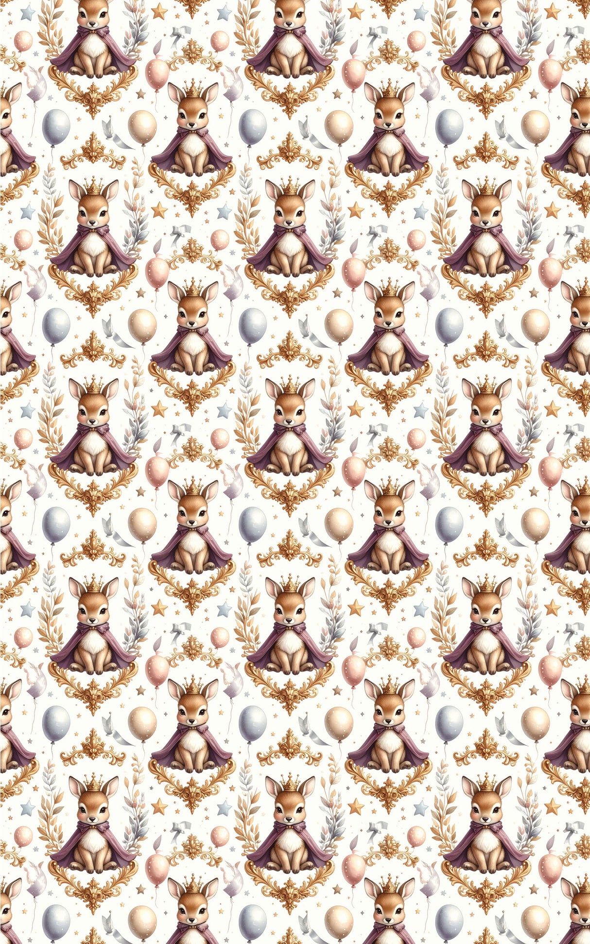 Fawns Golden Party Wrapping Paper