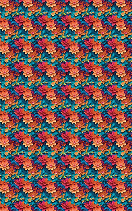 Fiesta Petals - London Penny Gift Wrap