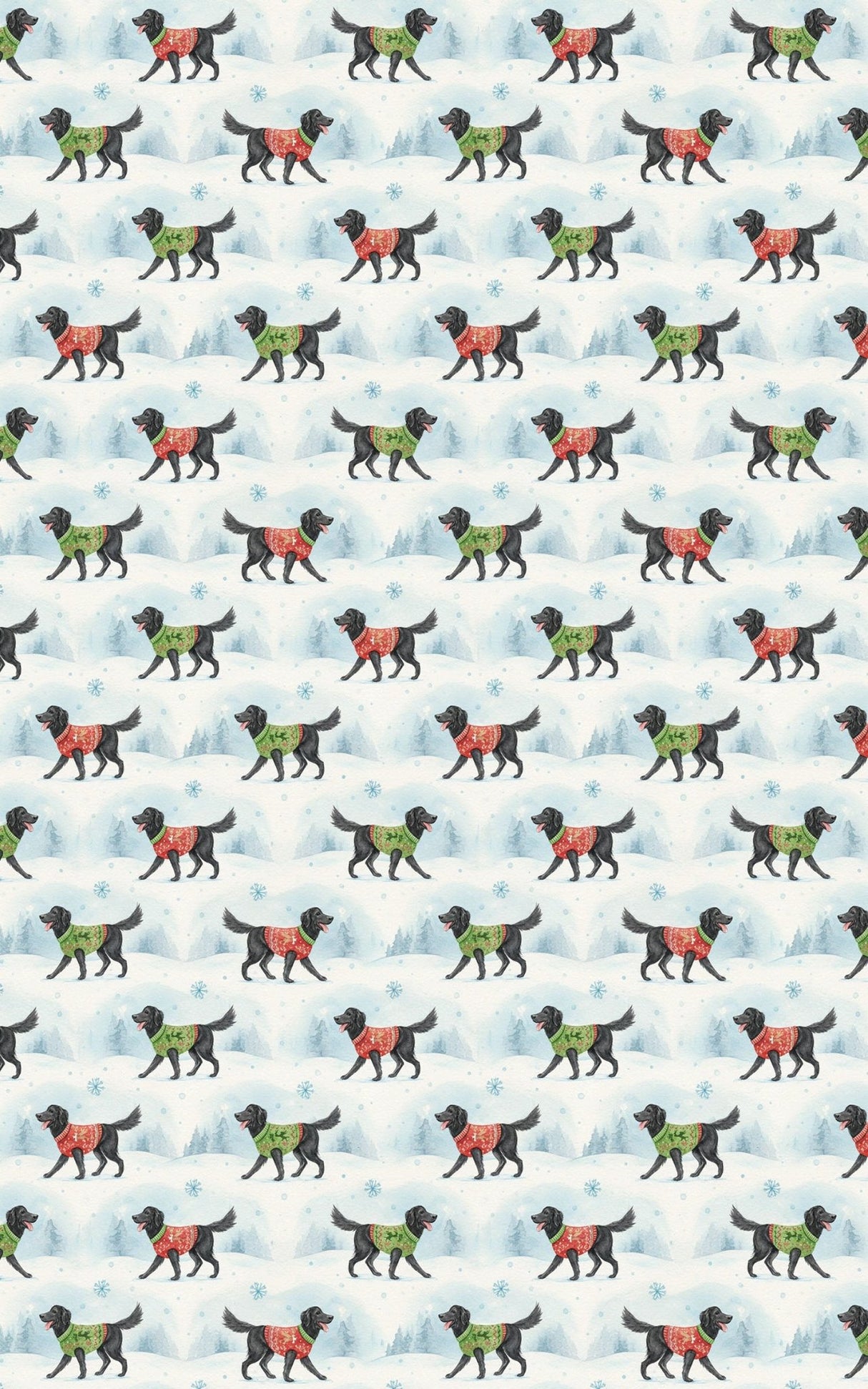 Snowy Walk with London - London Penny Gift Wrap