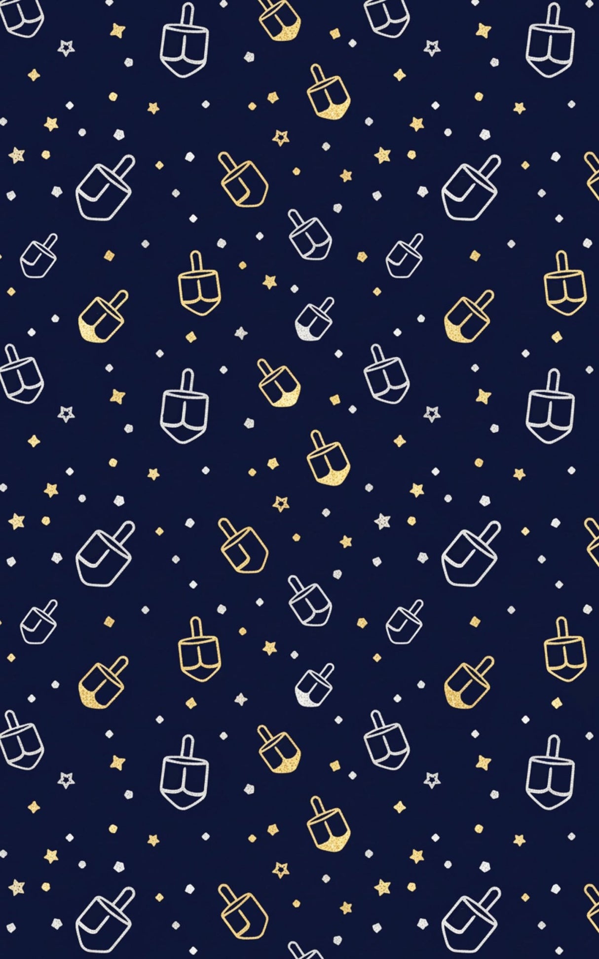 Dreidel Dots - London Penny Gift Wrap