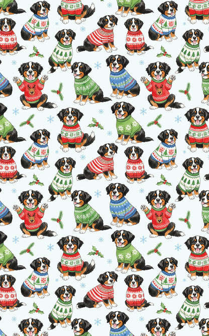 Bernese Mountain Dog Holiday Sweaters