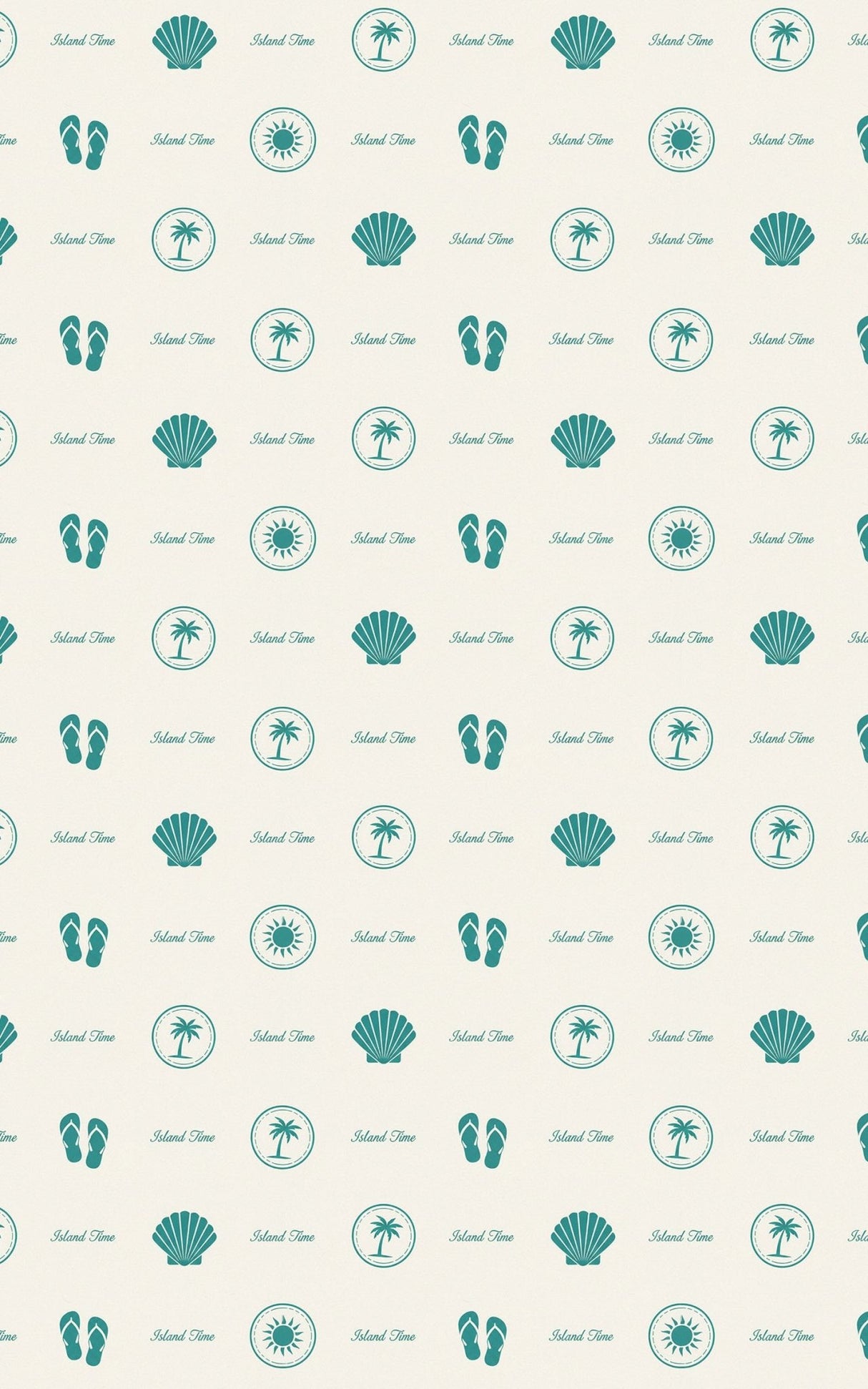 Travel Stamps Island Time - London Penny Gift Wrap