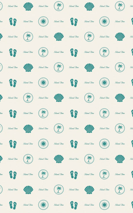 Travel Stamps Island Time - London Penny Gift Wrap