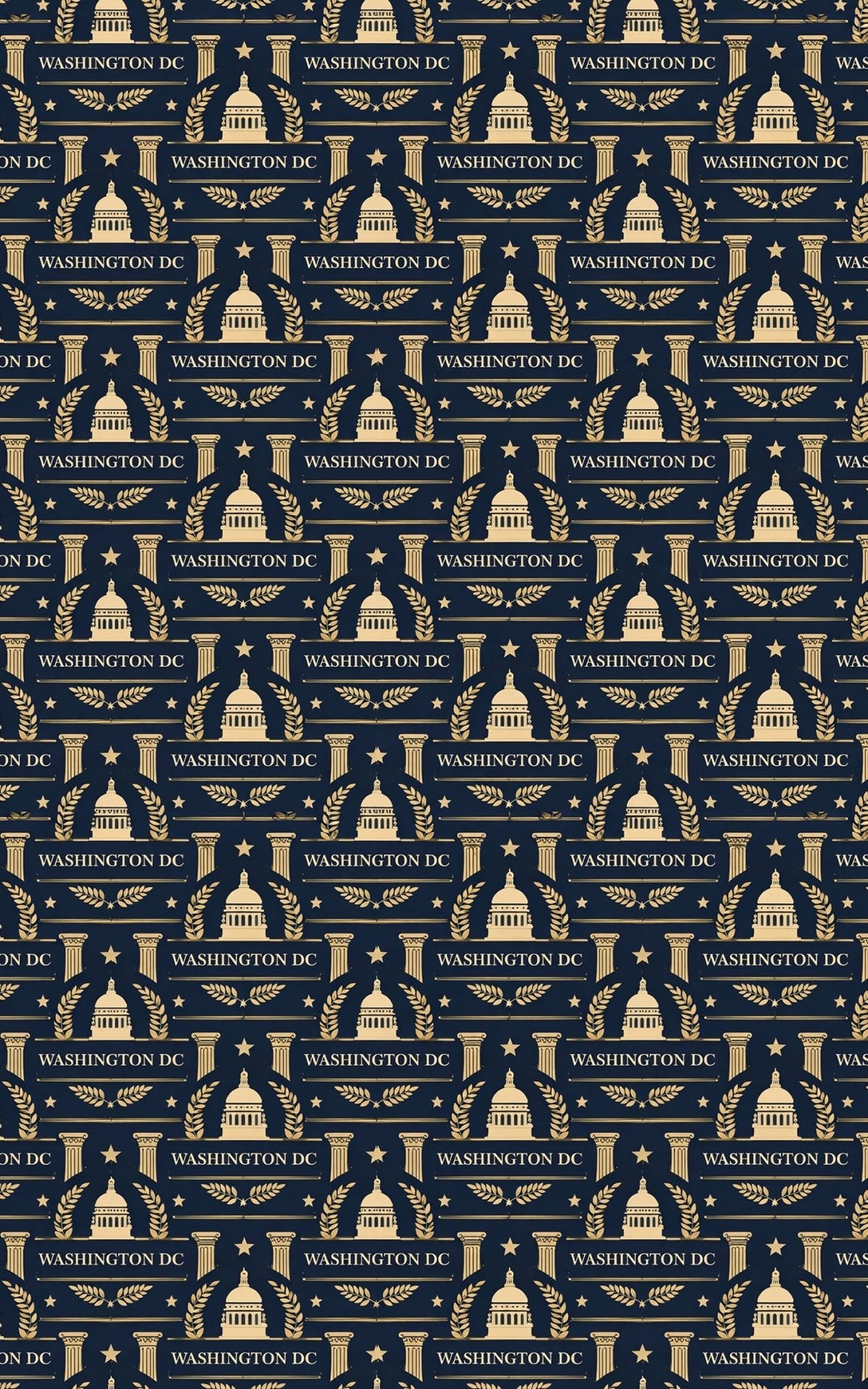 Washington DC — Capital Classic Wrapping Paper - London Penny Gift Wrap