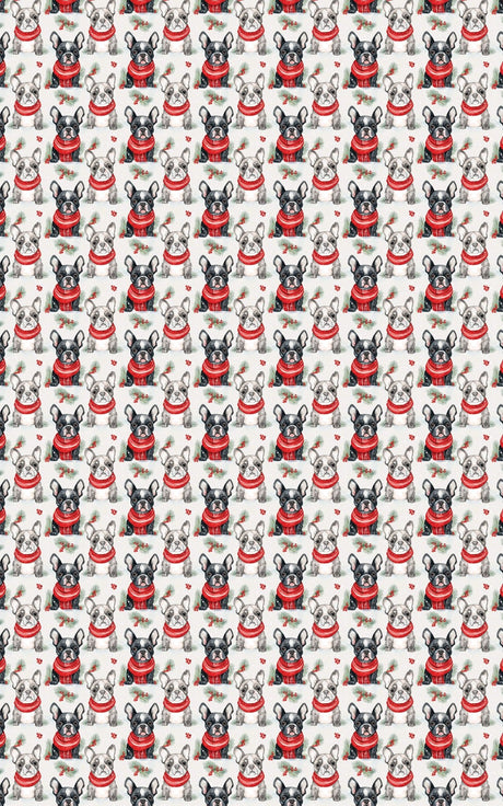 Frosty Frenchies - London Penny Gift Wrap