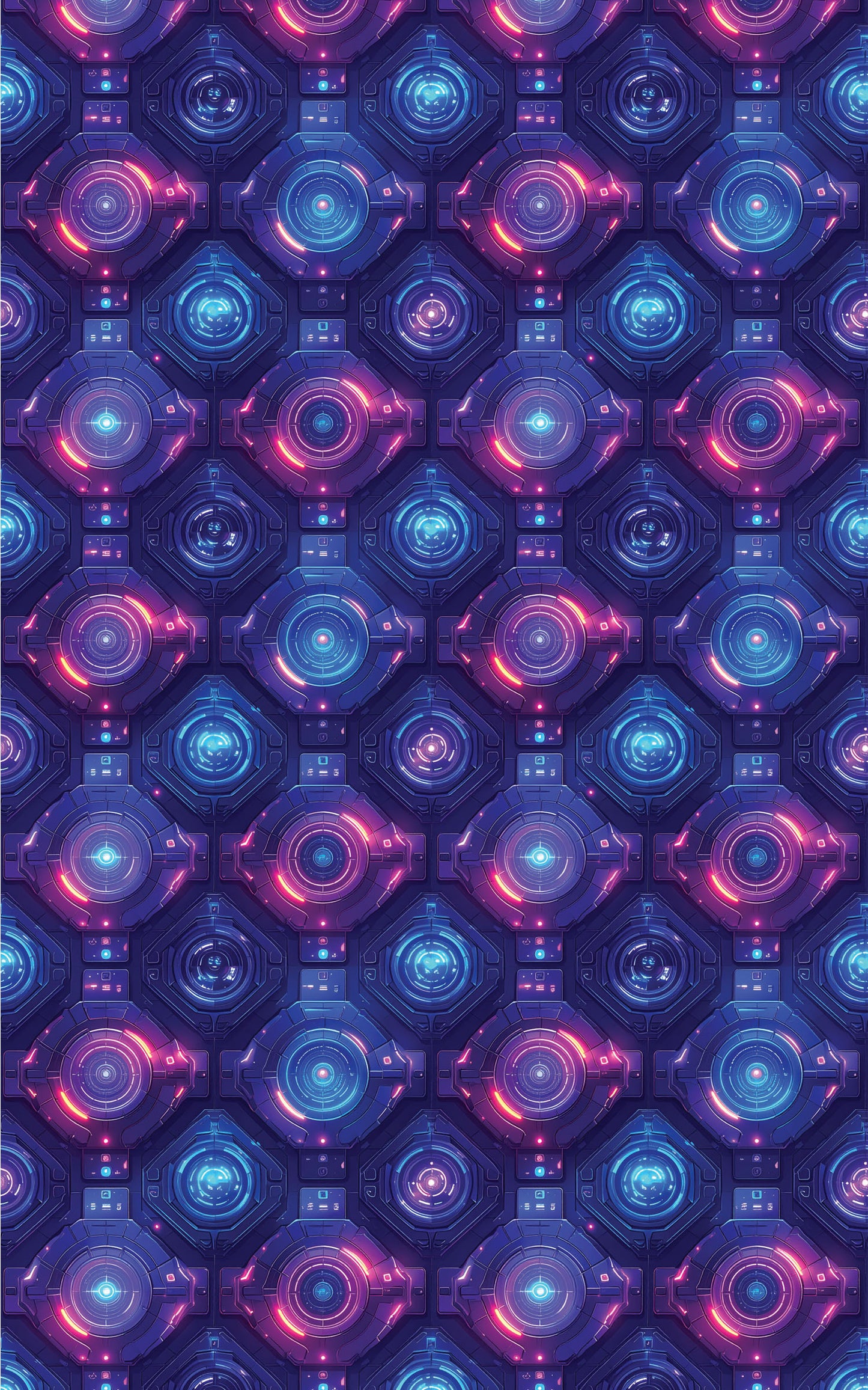 Cyber Spaceship UI Tech Wrapping Paper