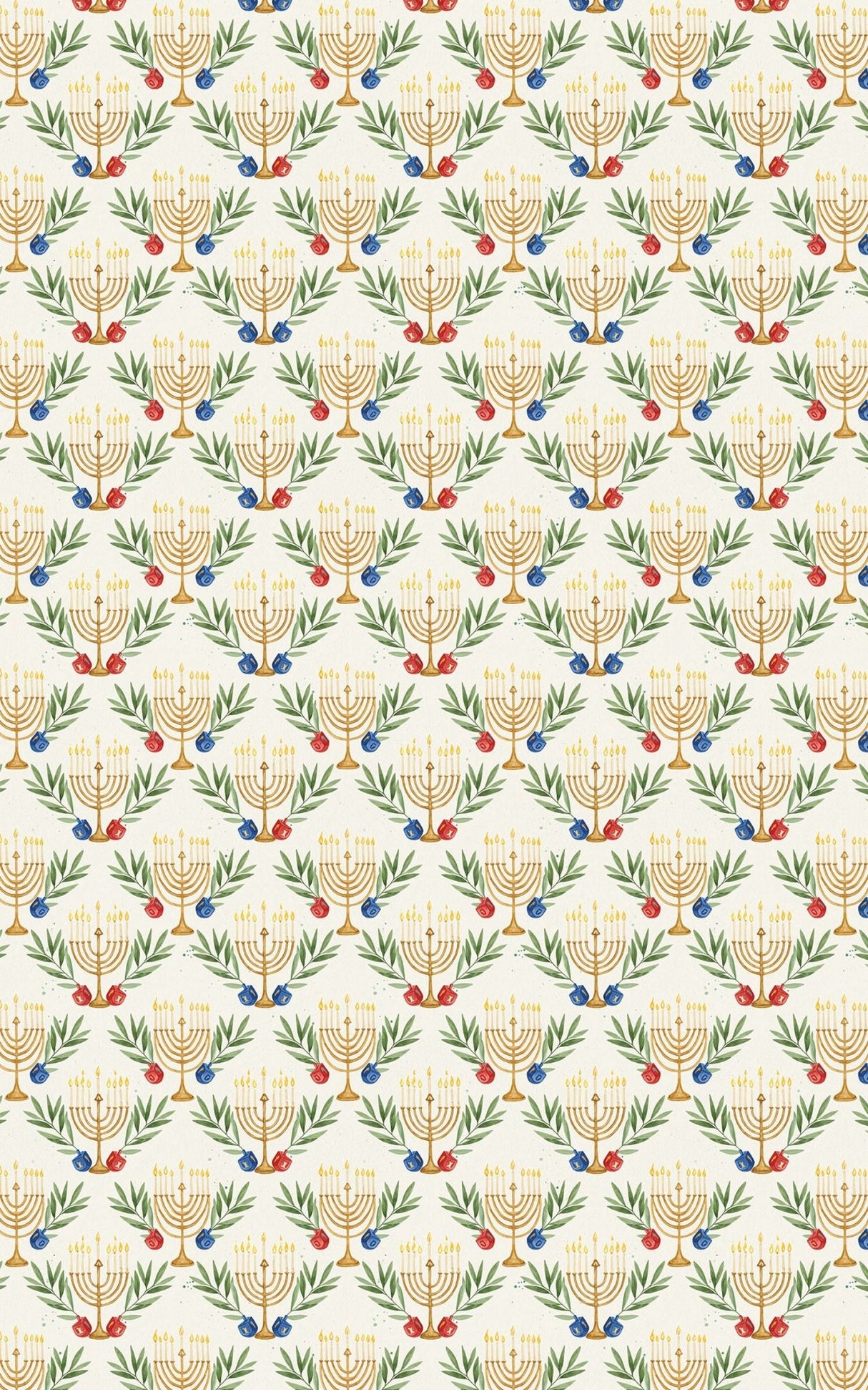 Hanukkah and Olives - London Penny Gift Wrap