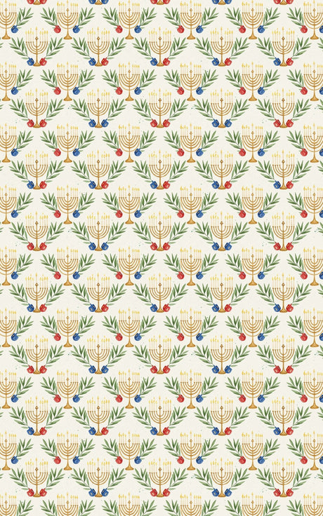 Hanukkah and Olives - London Penny Gift Wrap