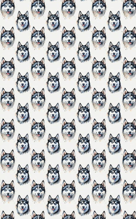 Arctic Howl Husky - London Penny Gift Wrap