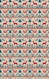 Folk Antlers - London Penny Gift Wrap
