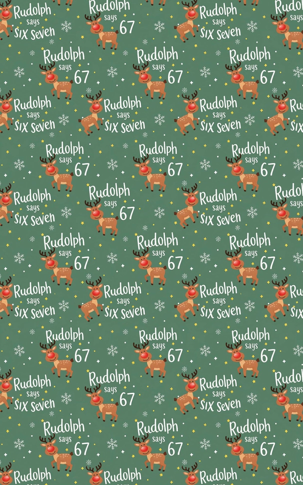 Rudolph Says 67 - London Penny Gift Wrap