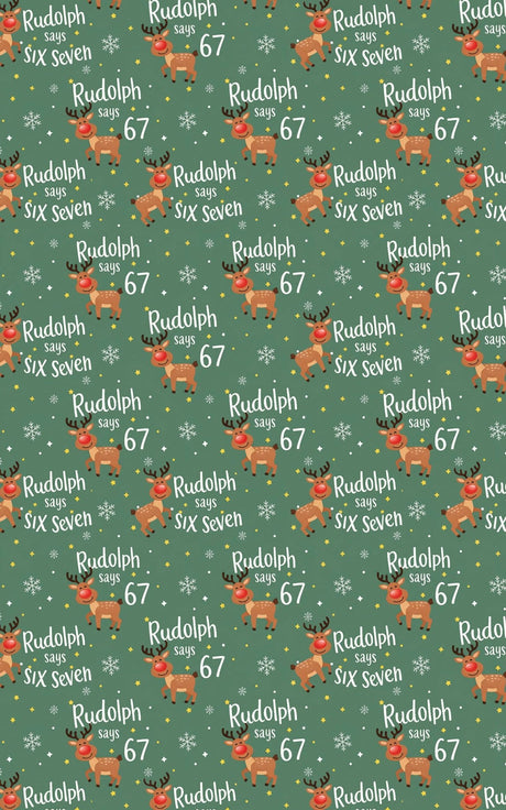 Rudolph Says 67 - London Penny Gift Wrap