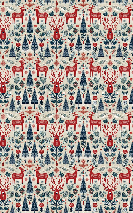 Scandi Deer - London Penny Gift Wrap
