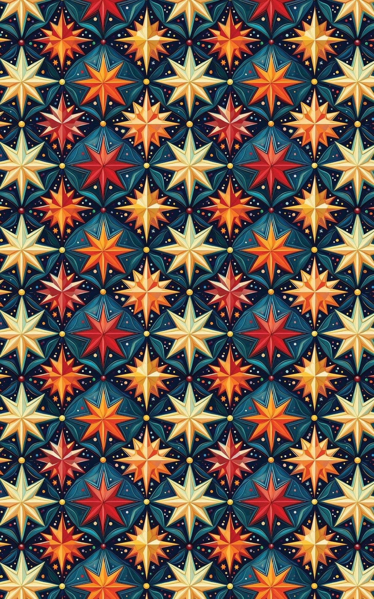 Midnight Gold Starburst - London Penny Gift Wrap