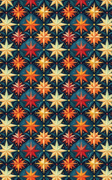 Midnight Gold Starburst - London Penny Gift Wrap